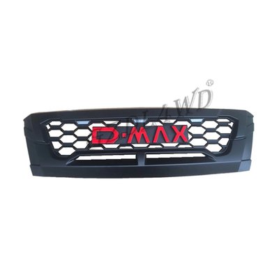 Red Matte Front Grill Mesh LED For Isuzu DMAX 2012 2013 2014 2015