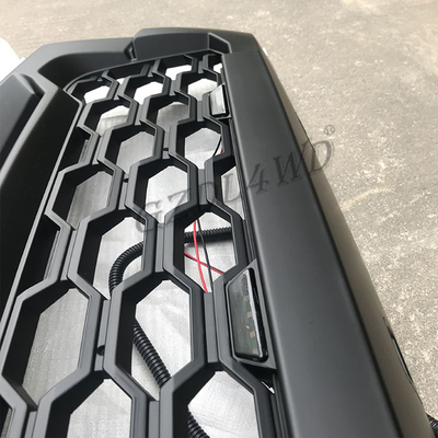 Red Matte Front Grill Mesh LED For Isuzu DMAX 2012 2013 2014 2015