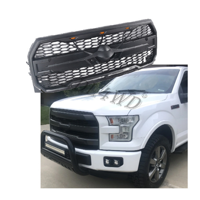 Repeating Honey Comb Mesh Pattern For Ford F150 Raptor Style 2015-2017 Front Grill Grille